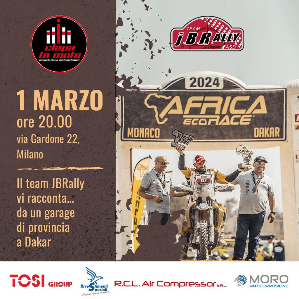 Il TEAM JBRALLY VI RACCONTA … DA UN GARAGE DI PROVINCIA A DAKAR !!